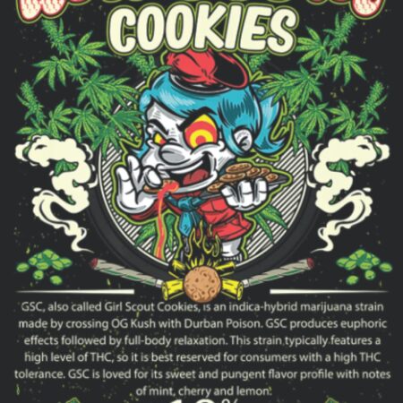 Cannabis Scout s Cookies Hybrid Cross Marijuana Strain: Lined Journal Notebook To Do Schedule, 6"x9", 121 Pages