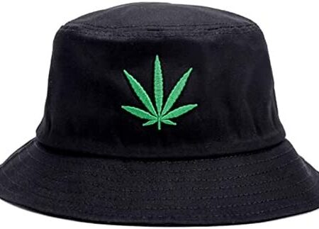 Marijuana Weed Leaf Cannabis Hat Cap Foldable Bucket Snapback Hat Men