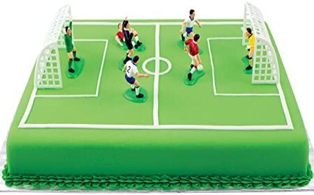 PME FS009 Football/Soccer Cake Topper Set of 9, Multicolor