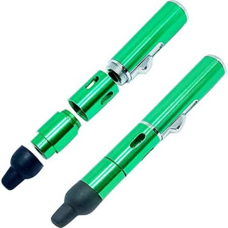 Torch Lighters Butane,Refillable Butane Fuel Lighters Long for Grill BBQ Camping Darling999 Culinary Torch lighters Single Flame Adjustable Pen Style Cool Mens Gifts Green(Gas Not Included)
